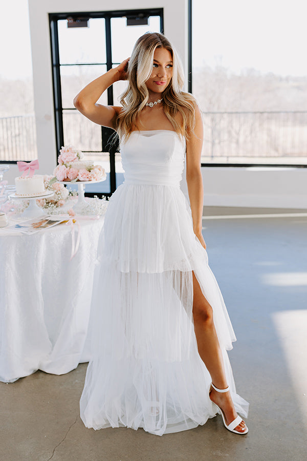 First Kiss Moment Tiered Maxi Dress