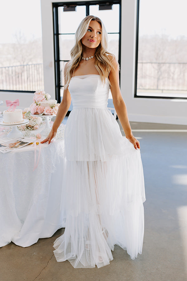 First Kiss Moment Tiered Maxi Dress
