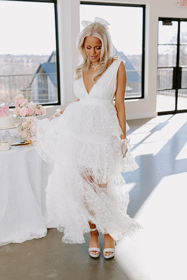 The Maisy Tiered Tulle Maxi Dress