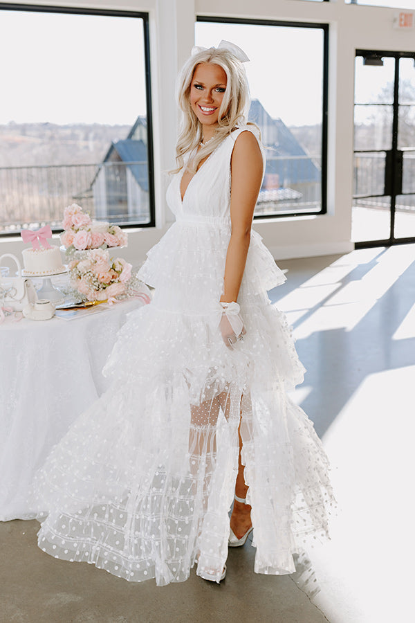The Maisy Tiered Tulle Maxi Dress