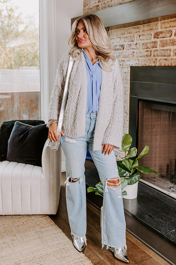 Destined For Decadence Button Up In Sky Blue