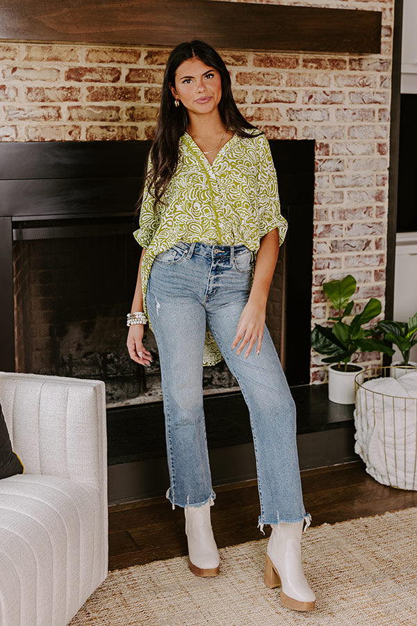 Kan Can Judith High Waist Straight Leg Jean