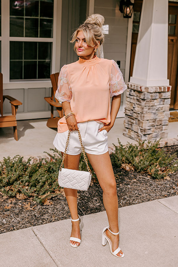 Cherished Moment Shift Top in Peach