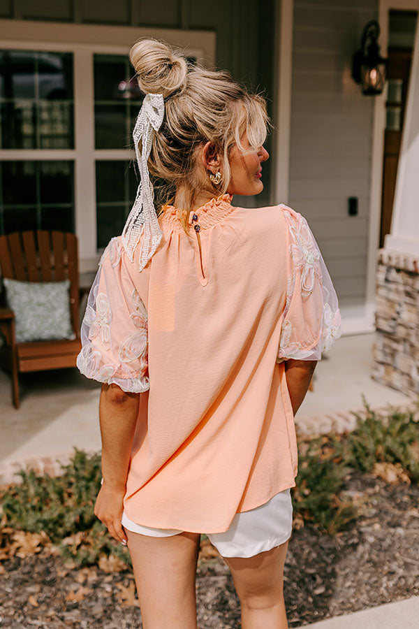 Cherished Moment Shift Top in Peach