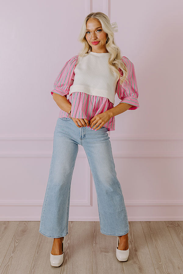 Gather The Courage Top In Pink