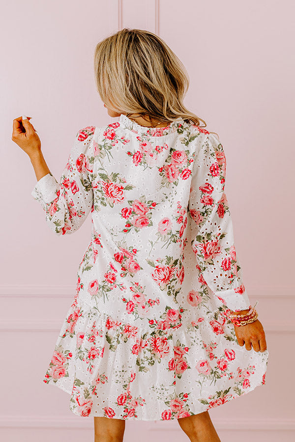 Garden Gala Eyelet Mini Dress