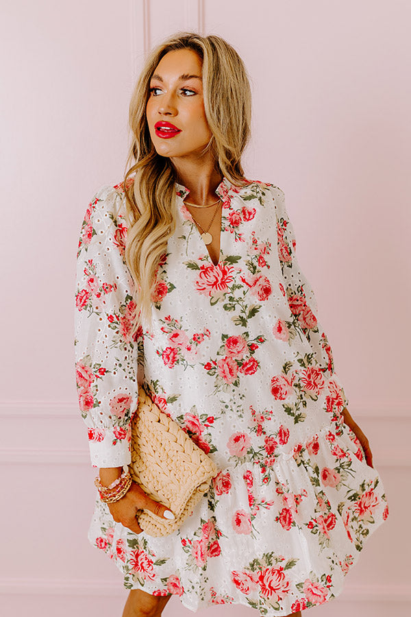 Garden Gala Eyelet Mini Dress
