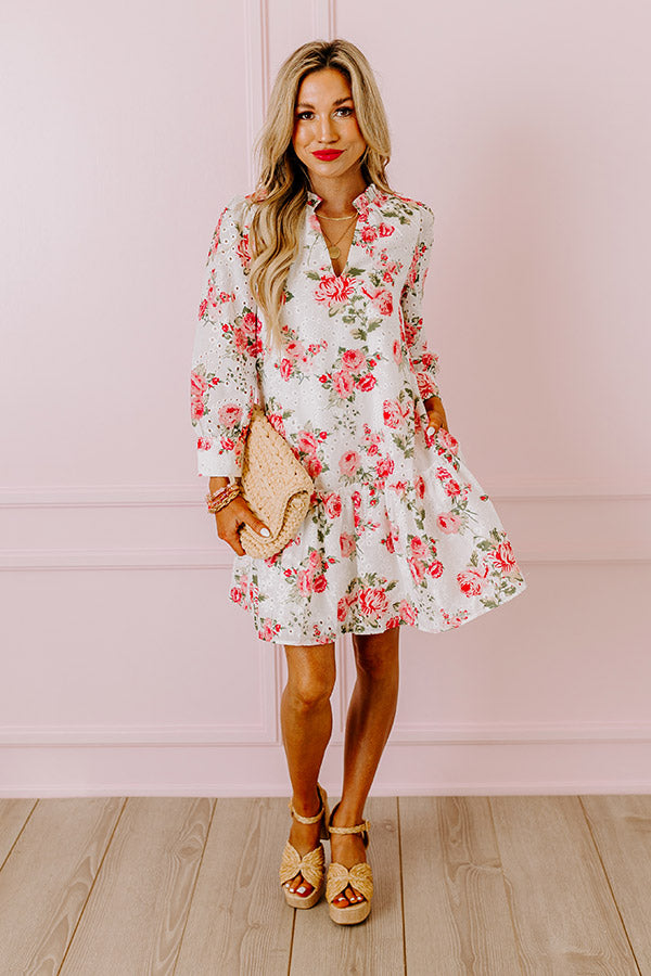 Garden Gala Eyelet Mini Dress