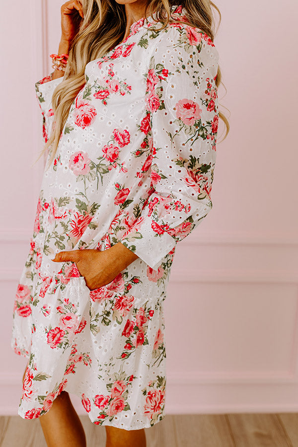 Garden Gala Eyelet Mini Dress