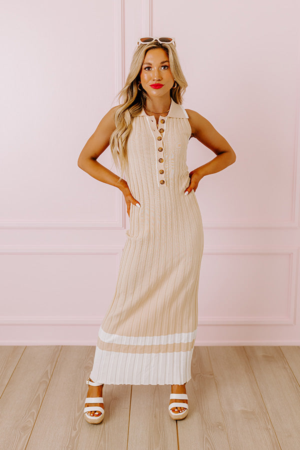 Skyline Soiree Ribbed Midi