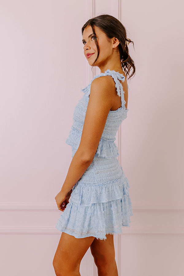 Subtle Flirt Smocked Mini Dress