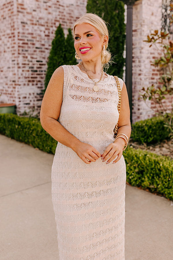 Beach Bungalow Crochet Maxi Dress Curves
