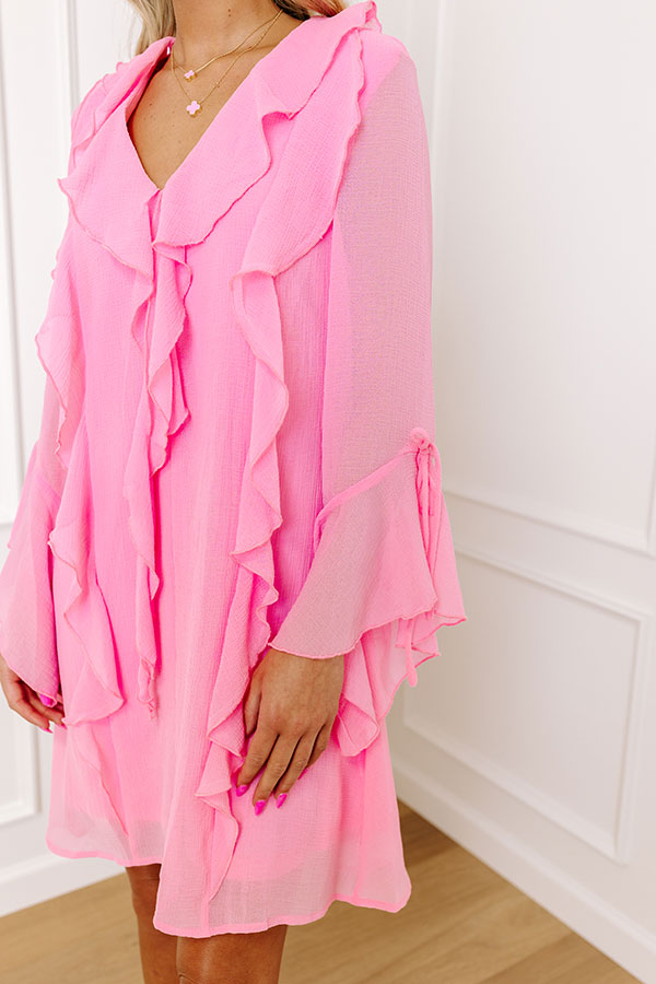 Sips and Sweets Ruffle Mini Dress