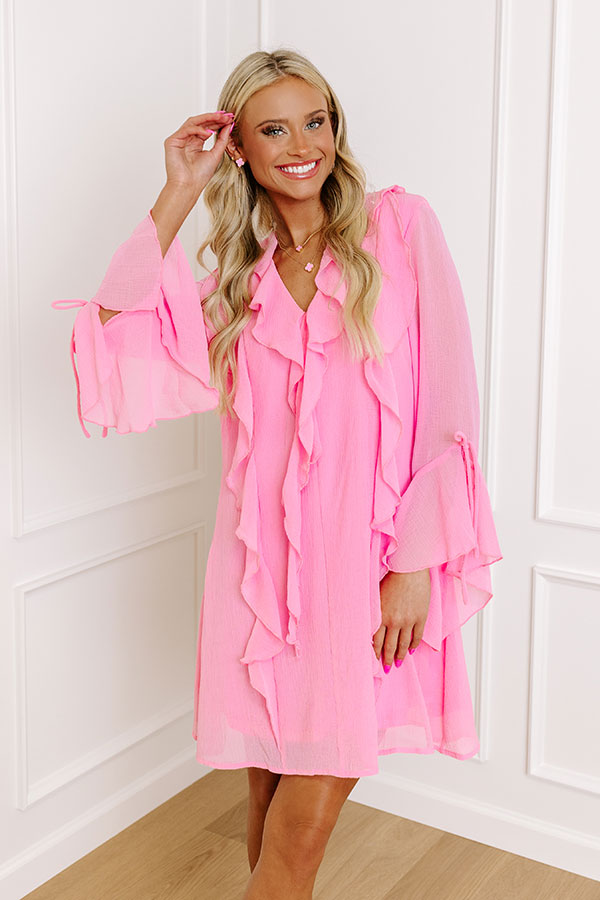 Sips and Sweets Ruffle Mini Dress