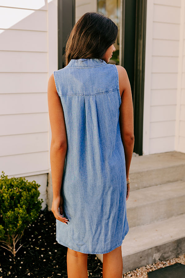 Cutie On The Coast Chambray Dress