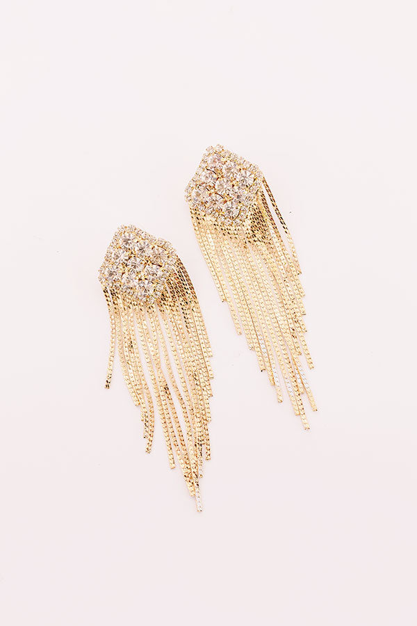 All The Glam Fringe Earrings