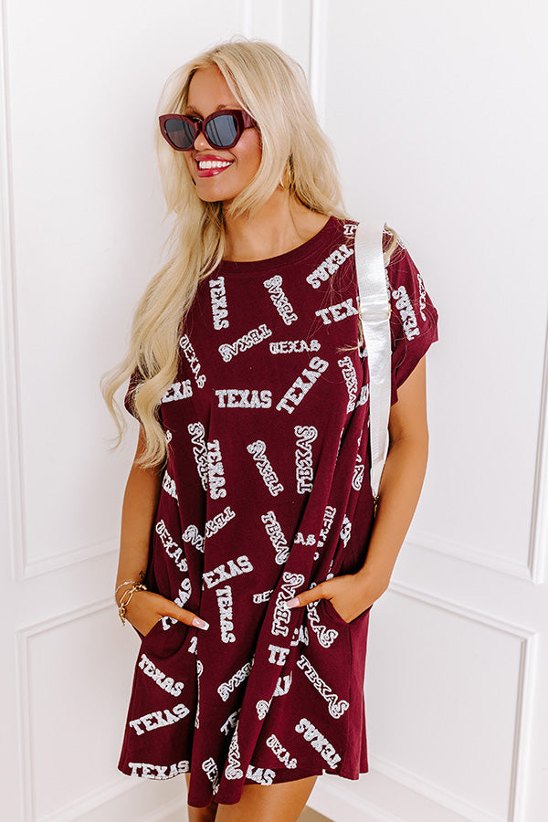 maroon sequin jersey dress Sparkle Jersey #12 Maroon Indie Collection