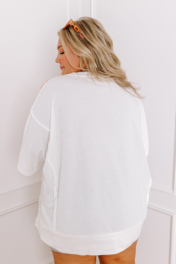 School Pride T Graphic Oversized Top