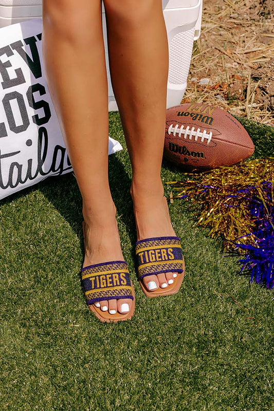 Tigers Embroidered Sandal