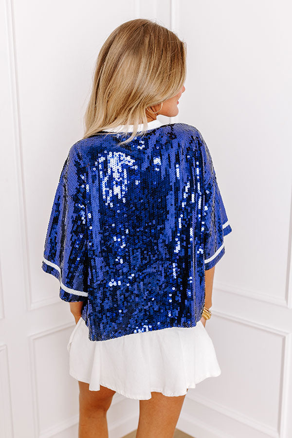 Florida Sequin Shift Top
