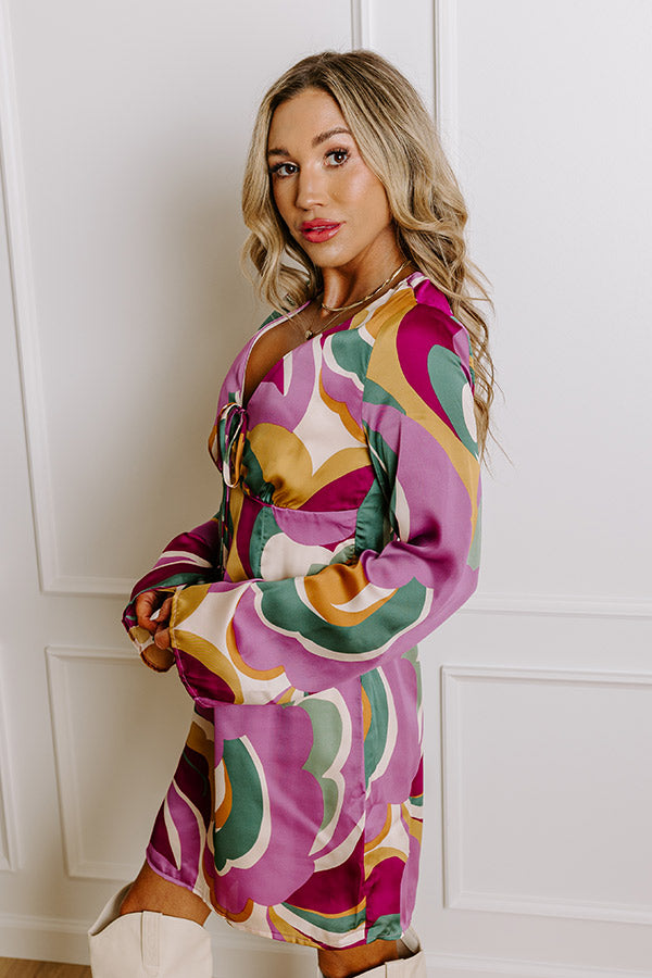 groovy mini dress Smak Parlour Olive Mod Floral Gettin Groovy Mini Dress XL/14-16